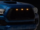 Black Mesh Grille For Toyota tacoma 2016 -2023 Not Fit Truck with Radar Behind the Badge W2801P220386
