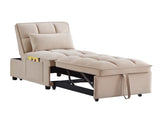4 in1 Multi-Function Single Sofa Bed with Storage Pockets,Tufted Single Pull-out Sofa Bed with W2186P163737