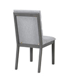 Oak Gray Finish & Tufted Upholstery Modern Dining Chairs Set of 2 Sleek Comfort for Every Space N842P299015G