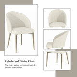 Cora White Fabric Side Chair B2726P297777