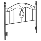 Dark Grey Full/Queen Metal Headboard B062P145553