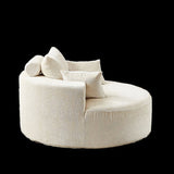 55'L Chenille Sponge single sofa,No Assembly Required,Fluffy Modern Sleeper Chair for Living room, W834P221027