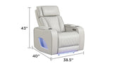 Fortuner Modern Style Upholstery Recliner Chair Made with Wood & Massage Function Included-Beige B009P287720