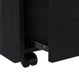 Nightstand 22"H, Two Drawers, Superior Top, Metal Handle, Black B097133085