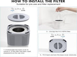 2Pack Air Purifier A1 Replacement Filter H13 True HEPA Air Cleaner Filter 10330291