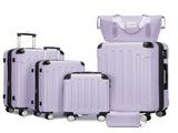 Luggage Sets 6 Piece with Duffel Bags, Hardside Expandable Suitcases with Spinner Wheels TSA Lock, W3412P390492