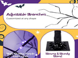 3 Pac Christmas Tree with Purple Lights, 4FT 5FT and 6FT, Lighted Black Tree for Christmas PX283443AAF