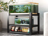 40-50 Gallon Fish Tank Stand - Metal Aquarium Stand, 31.5 "L x 18 "W x 34"H Adjustable Heavy Duty 73821722