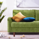 56.3" Velvet Round Arm Apartment Loveseat 82087785