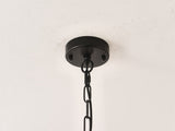 6-Light Metal Lantern Tiered Pendant Hanging Light Fixtures, Industrial Farmhouse Adjustable Height W5008P464267