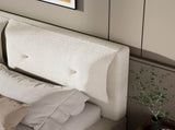 AirFrame Upholstered Bed Frame, a low, cloud-style bed frame with a double-layered upholstered W1162P549508