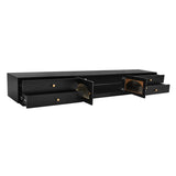 ZUN Luxurious TV Stand with Fluted Glass Doors, Elegant and Functional Media Console for TVs Up to 95'', 19596707