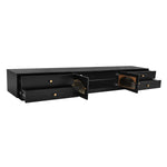 ZUN ON-TREND Luxurious TV Stand with Fluted Glass Doors, Elegant and Functional Media Console for TVs Up WF311903AAB