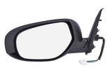 Black Left Side Door Door Mirror for Mitsubishi Outlander 2014-2019 7632B353 03998844