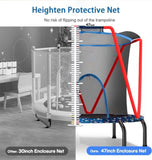 66'' Trampoline for Kids Toddler Indoor Outdoor Small Trampolines for Baby with heighten net No-Gap W1262P208363
