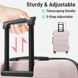 Hardshell Luggage Sets 3 Piece Double Spinner Wheels Suitcase with Handle Password Lock, Lightweight N732P308497U