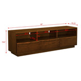 63" Mid-Century Modern TV Stand for TVs up to 75", Thick Sturdy Farmhouse Entertainment Cabinet, W1801P288509