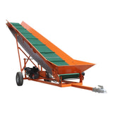 Firewood Conveyor 6.5HP 208cc Gasoline Powered 19.7" Width PVC Belt Wood Conveyor Lifter Elevator N818P194902O