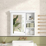 30'' x 28'' Bathroom Medicine Cabinet with Mirror, Wall Mounted Mirror Cabinet with Storage N710P209425K