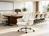 Reclining Executive Office Chair with Footrest, High Back Computer Chair with Headrest & Adjustable 29668502