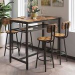 ZUN 5-Piece Kitchen Counter Height Table Set, Bar Table with 4 Chairs W578104486