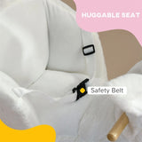 Baby rocking horse toy with music playback White rabbit shape 58883627