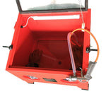 ZUN 25 Gallon Bench Top Air Sandblasting Cabinet Sandblaster Blast Large Cabinet Red 64011579