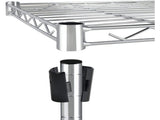 1-Shelf Shelving Storage Shelves,30" W x 14" D x 15" H Adjustable Storage Units,Steel Organizer Wire 49772363