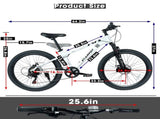 A24289 ECARPAT 24 Inch 21 Speed Mountain Bike, Adult Mountain Bicycle with Front Suspension, Dual W1856P483979