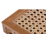 Oblong Rattan and Wood Decorative Tabletop Box 68022295