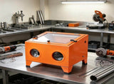 25 Gallon 40-120PSI Sandblasting Cabinet, Portable Benchtop Sand Blaster with Heavy Duty Body, 03298567
