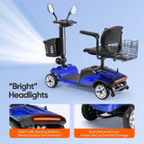 4 Wheel Compact Heavy Mobility with Lights, Battery Powered Electric Mobility Scooter, Electric 35118967