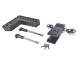 Adjustable Trailer Hitch for 2.5-In Receiver 6-In Drop/Rise Aluminum Drop Hitch 18500LBS Dual-Ball 68272432