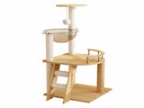 41.3" Modern Cat Tower, Wood Cat Tree Tower for Indoor Cats, Cat Treewith Sisal-Covered Scratching 42901436