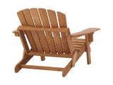 Oversize Wooden Outdoor Folding Adirondack with Pre-Assembled BackRest & SeatBoard, Wood Patio 15086418