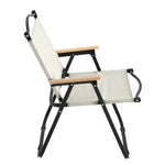 ZUN 2-piece Folding Outdoor Chair for Indoor, Outdoor Camping, Picnics, Beach,Backyard, BBQ, Party, W24190812