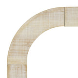 Mirod 52" Wood Console Table with Curved Edge, Natural Texture, Perfect for Entryways and Living N760P281360N