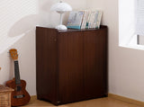 Bamboo Folding Desk, Desk for Small Space, Computer Desk with Hidden Storage, Mid Century W2641P365763