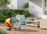 US Standard MLD-400 Barrel Fan 110V 192W 16inch Floor Barrel Fan Mobile Fan with Handle Copper Motor 88372561
