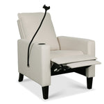 ZUN Recliner Chairs for Adults, Adjustable Recliner Sofa with Mobile Phone Holder & Cup Holder, Modern W680131613