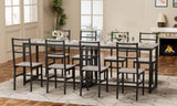 Dining Set for 4, 5 pieces Farmhouse Dinette Set with 4 chairs, Mid-Century Modern Dining W578P304058