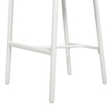 Rowan 27.5" Rope Barrel Low Back Patio Counter Stool, Set of 2, Optic White Acrylic B2719P245992