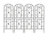 4 Pack Metal Garden Trellis 86.7" x 19.7" Rustproof Trellis for Climbing Plants Outdoor Flower W1586P268031
