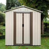 Outdoor Storage Garden Shed 5FTx3FT Apex Roof White 84635656
