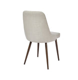 Oslo Modern Upholstery Side Dining Chair Set of 2, Beige B091P183401