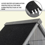 30.3"L X 21.3"W X 70.5"H Outdoor Storage Cabinet Tool Shed Wooden Garden Shed Gray W142267668