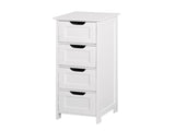 White Bathroom Storage Cabinet, Cabinet with Drawers 42265539