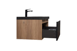 ZUN 36" Floating Bathroom Vanity with Sink, Modern Wall-Mounted Bathroom Storage Vanity Cabinet with W1920P240726