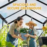 6x10 Hybrid Polycarbonate Greenhouse black 21321105