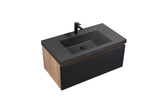 ZUN 36" Floating Bathroom Vanity with Sink, Modern Wall-Mounted Bathroom Storage Vanity Cabinet with W1920P240726